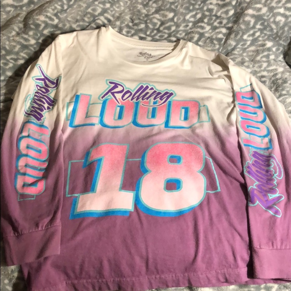 ROLLING LOUD 2018 long sleeve shirt ombré (medium)